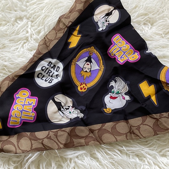 Coach Black Crossbody Bag with Gold Logo & Bad Girls Club Scarf - Picture 4 of 4